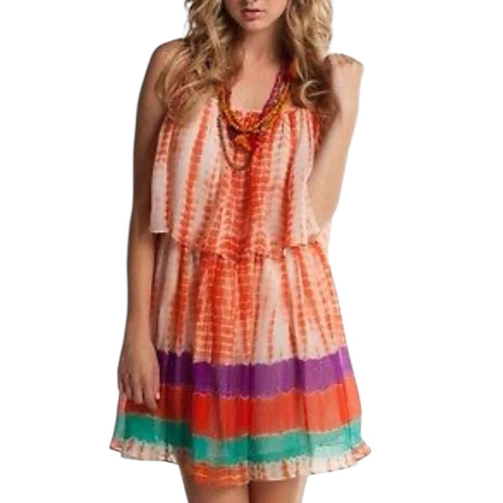 Monique Leshman Tie Dye Mini Dress